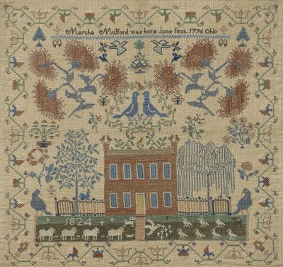 Sampler, 1824 by Martha Mulford